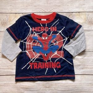 Marvel Spiderman Long Sleeve Graphic Tee NWT Boys Size 2T